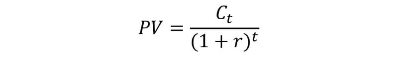 Present value calculation
