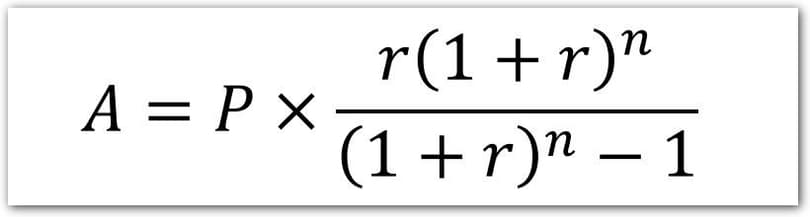 Amortization of Loans Formula