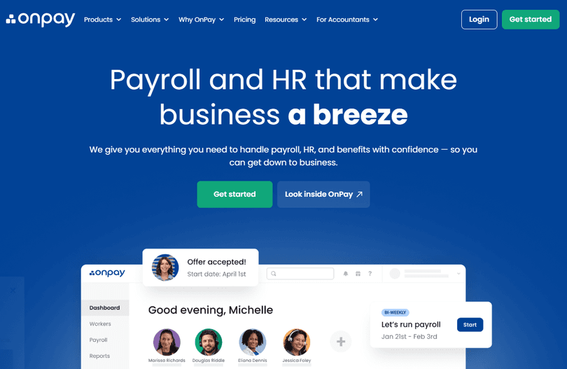 OnPay Payroll service